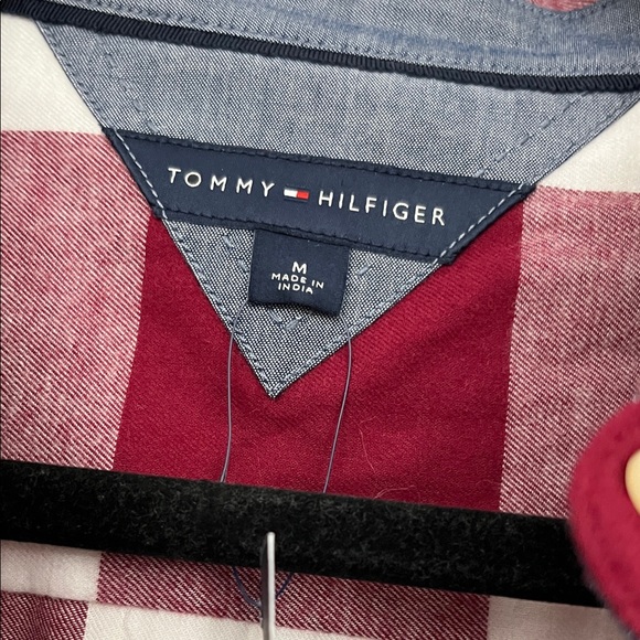 Tommy Hilfiger Red and White Plaid Shirt - Picture 2 of 7